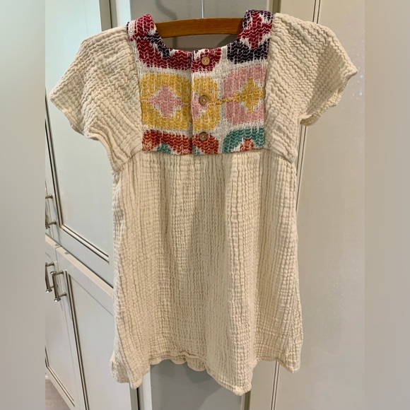 Zara Boho tunic dress or top embroidered gauze Toddler Little Girl’s 4-5 XS NEW - Picture 5 of 6